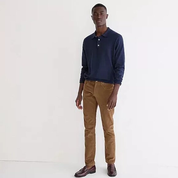 J. Crew Pants Men's 29x32 484 Slim Brown Corduroy NWT - Picture 6 of 6